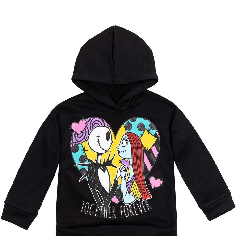 Kids Black Hoodie with Graphic Design